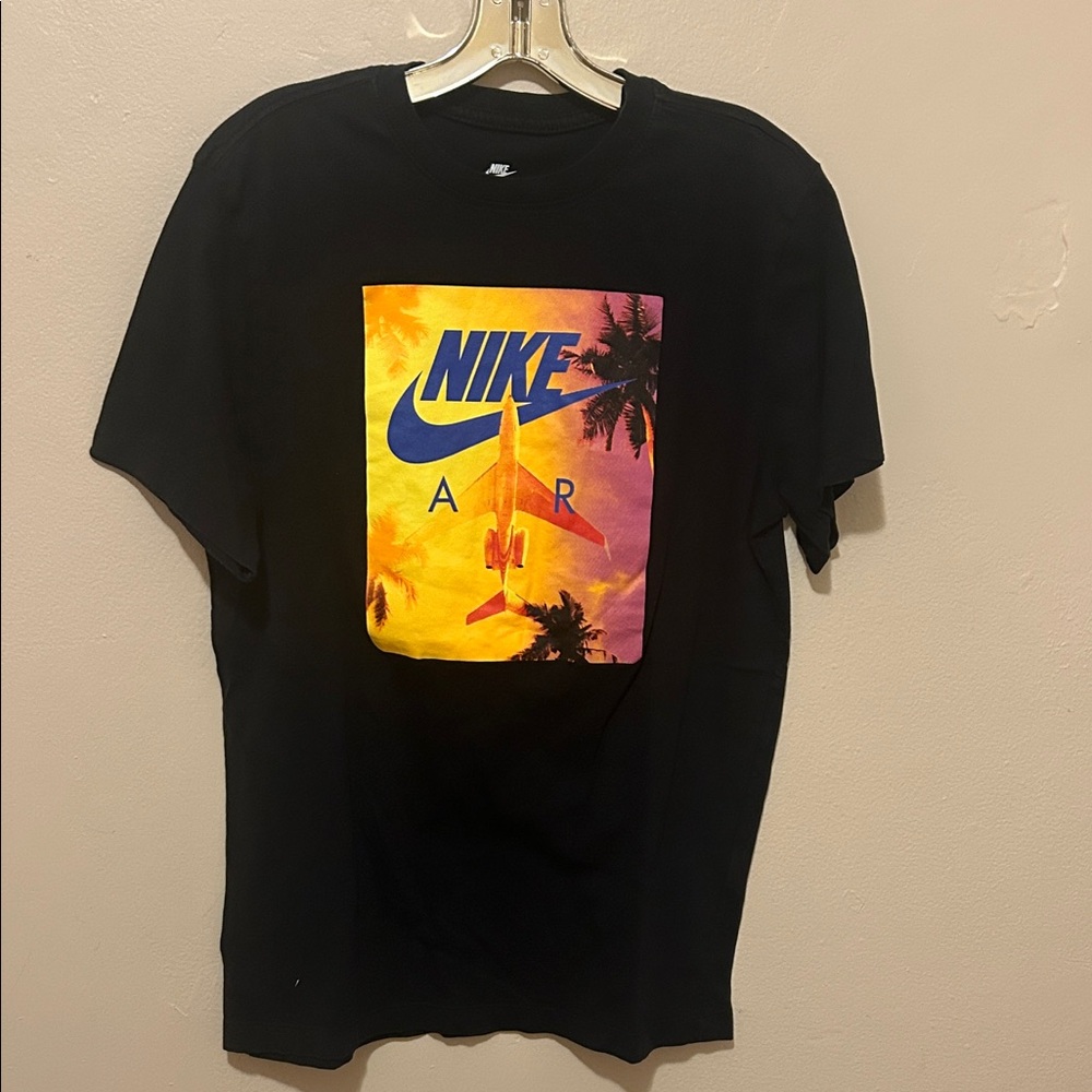 Nike Black T-Shirt with Vibrant Graphic